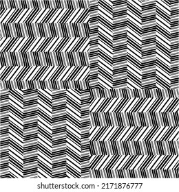 Seamless vector pattern in geometric ornamental style. Black  pattern.