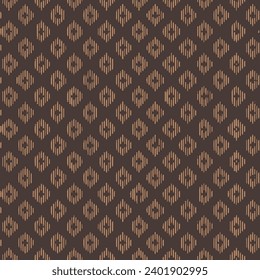 Seamless vector pattern in geometric ornamental style.simple  geometrical  texture Light brown line type pattern with brown background used for textiles..,simple brown theme patterns.