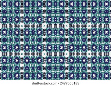 seamless vector pattern in a geometric ornamental style