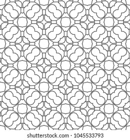 Seamless vector pattern in geometric ornametnal style