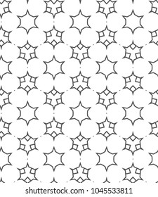 Seamless vector pattern in geometric ornametnal style
