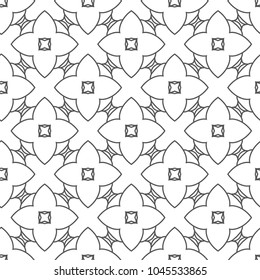 Seamless vector pattern in geometric ornametnal style