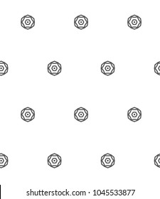 Seamless vector pattern in geometric ornametnal style
