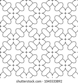 Seamless vector pattern in geometric ornametnal style