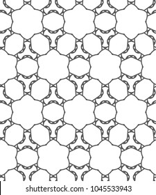 Seamless vector pattern in geometric ornametnal style