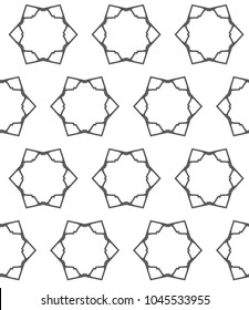 Seamless vector pattern in geometric ornametnal style
