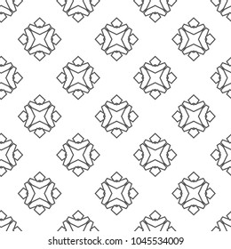 Seamless vector pattern in geometric ornametnal style