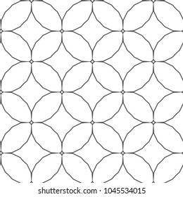 Seamless vector pattern in geometric ornametnal style