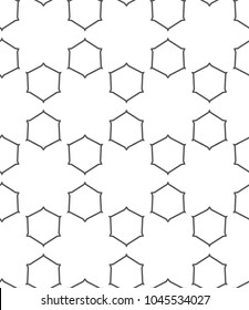Seamless vector pattern in geometric ornametnal style