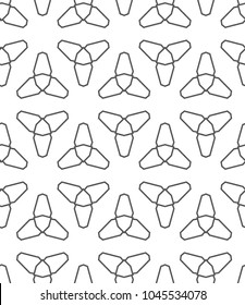Seamless vector pattern in geometric ornametnal style