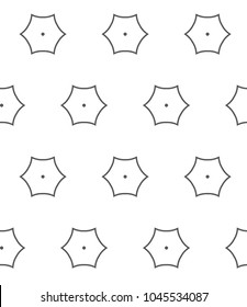 Seamless vector pattern in geometric ornametnal style
