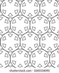 Seamless vector pattern in geometric ornametnal style