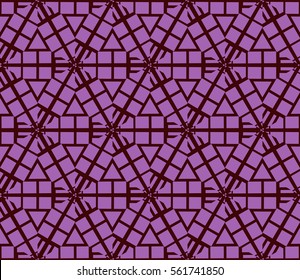 seamless vector pattern of geometric shape. for wallpaper, banner, fabric, textile, decor. purple color
