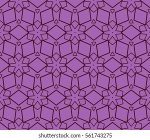 seamless vector pattern of geometric shape. for wallpaper, banner, fabric, textile, decor. purple color