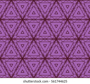 seamless vector pattern of geometric shape. for wallpaper, banner, fabric, textile, decor. purple color
