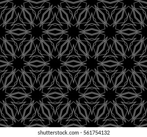 seamless vector pattern of geometric shape. for wallpaper, banner, fabric, textile, decor. black, grey color