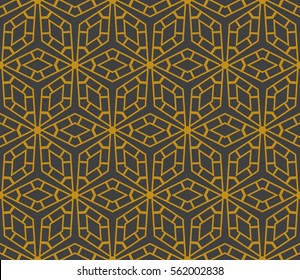seamless vector pattern of geometric shape. for wallpaper, banner, fabric, textile, decor. grey, yellow color