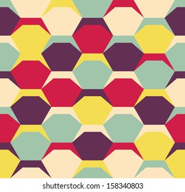 Seamless vector  pattern of geometric shapes