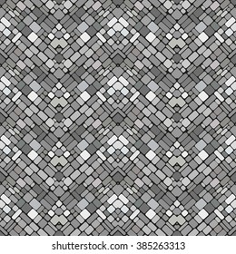 seamless vector pattern with geometric shapes squares. in a mosaic style tiles. stained glass pattern