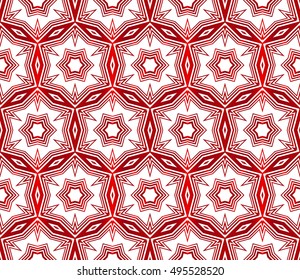 seamless vector pattern of geometric shapes. red gradient. vector illustration