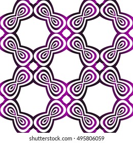 seamless vector pattern of geometric shapes. purple gradient. vector illustration