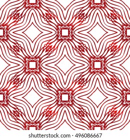 seamless vector pattern of geometric shapes. red gradient. vector illustration