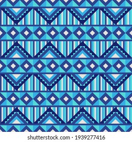 Seamless vector pattern with geometric tribal ornament. Background with ethnic motives. Versatile textile boho design. 