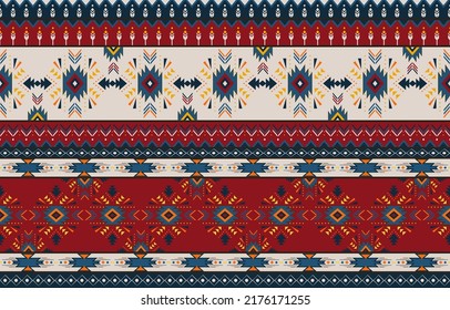 Seamless vector pattern with geometric tribal ornament. Background with ethnic motives. Versatile textile boho design.