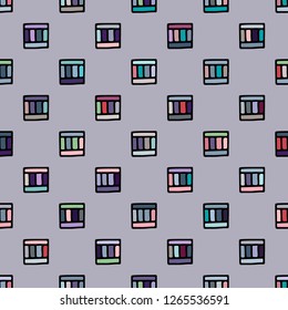 Seamless vector pattern. geometrical background with hand drawn decorative tribal elements. Print with ethnic, folk, traditional motifs. Graphic illustration for wrapping, wallpaper, fabric, packing
