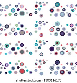 Seamless vector pattern. geometrical background with hand drawn decorative tribal elements. Print with ethnic, folk, traditional motifs. Graphic geometric illustration for wrapping, wallpaper, fabric