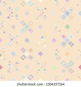Seamless vector pattern. geometrical background with hand drawn decorative tribal elements. Print with ethnic, folk, traditional motifs. Graphic geometric illustration for wrapping, wallpaper, fabric