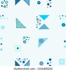 Seamless vector pattern. geometrical background with hand drawn decorative tribal elements. Print with ethnic, folk, traditional motifs. Graphic geometric illustration for wrapping, wallpaper, fabric