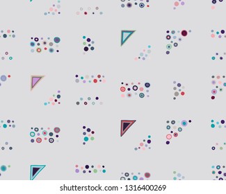 Seamless vector pattern. geometrical background with hand drawn decorative tribal elements. Print with ethnic, folk, traditional motifs. Graphic geometric illustration for wrapping, wallpaper, fabric