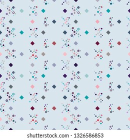 Seamless vector pattern. geometrical background with hand drawn decorative tribal elements. Print with ethnic, folk, traditional motifs. Graphic geometric illustration for wrapping, wallpaper, fabric