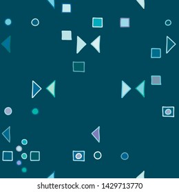 Seamless vector pattern. geometrical background with hand drawn decorative tribal elements. Print with ethnic, folk, traditional motifs. Graphic geometric illustration for wrapping, wallpaper, fabric