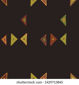 Seamless vector pattern. geometrical background with hand drawn decorative tribal elements. Print with ethnic, folk, traditional motifs. Graphic geometric illustration for wrapping, wallpaper, fabric