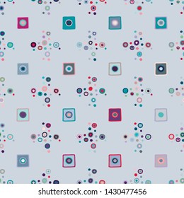 Seamless vector pattern. geometrical background with hand drawn decorative tribal elements. Print with ethnic, folk, traditional motifs. Graphic geometric illustration for wrapping, wallpaper, fabric