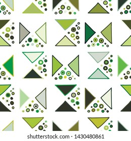 Seamless vector pattern. geometrical background with hand drawn decorative tribal elements. Print with ethnic, folk, traditional motifs. Graphic geometric illustration for wrapping, wallpaper, fabric