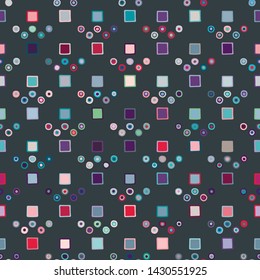 Seamless vector pattern. geometrical background with hand drawn decorative tribal elements. Print with ethnic, folk, traditional motifs. Graphic geometric illustration for wrapping, wallpaper, fabric