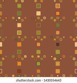 Seamless vector pattern. geometrical background with hand drawn decorative tribal elements. Print with ethnic, folk, traditional motifs. Graphic geometric illustration for wrapping, wallpaper, fabric