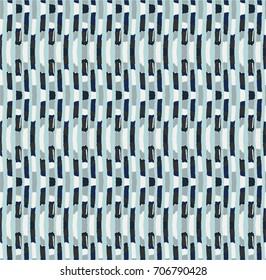 Seamless vector pattern. Geometrical background with hand drawn decorative tribal elements in vintage brown colors. Print with ethnic, folk, traditional motifs. Graphic vector illustration.