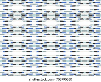 Seamless vector pattern. Geometrical background with hand drawn decorative tribal elements in vintage brown colors. Print with ethnic, folk, traditional motifs. Graphic vector illustration.