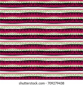 Seamless vector pattern. Geometrical background with hand drawn decorative tribal elements in vintage brown colors. Print with ethnic, folk, traditional motifs. Graphic vector illustration.