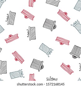 Seamless vector pattern with gift boxes. Wallpaper, textiles, wrapping, card, print on clothes