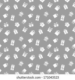 Seamless vector pattern with Gift boxes