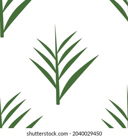 seamless vector pattern with seamless vector pattern with ginger root Ginger leaf image. Fabric print. Exotic textile design. Ginger leaf floral plant in cartoon style. Jungle floral