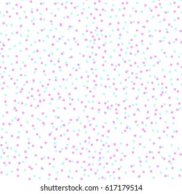 Seamless vector pattern with glittering dots on white. Bright holidays stripes background. 