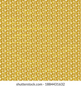 Seamless vector pattern with gold abstract doodles on a white background, for packaging, surface, wallpaper. Abstract illustration, textured.