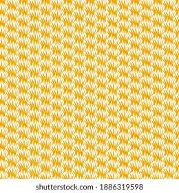 Seamless vector pattern with gold abstract doodles on a white background, for packaging, surface, wallpaper. Abstract illustration, textured.