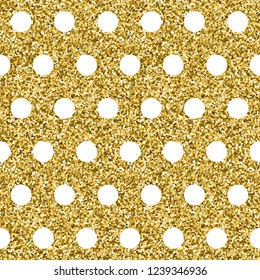 Seamless vector pattern with gold element